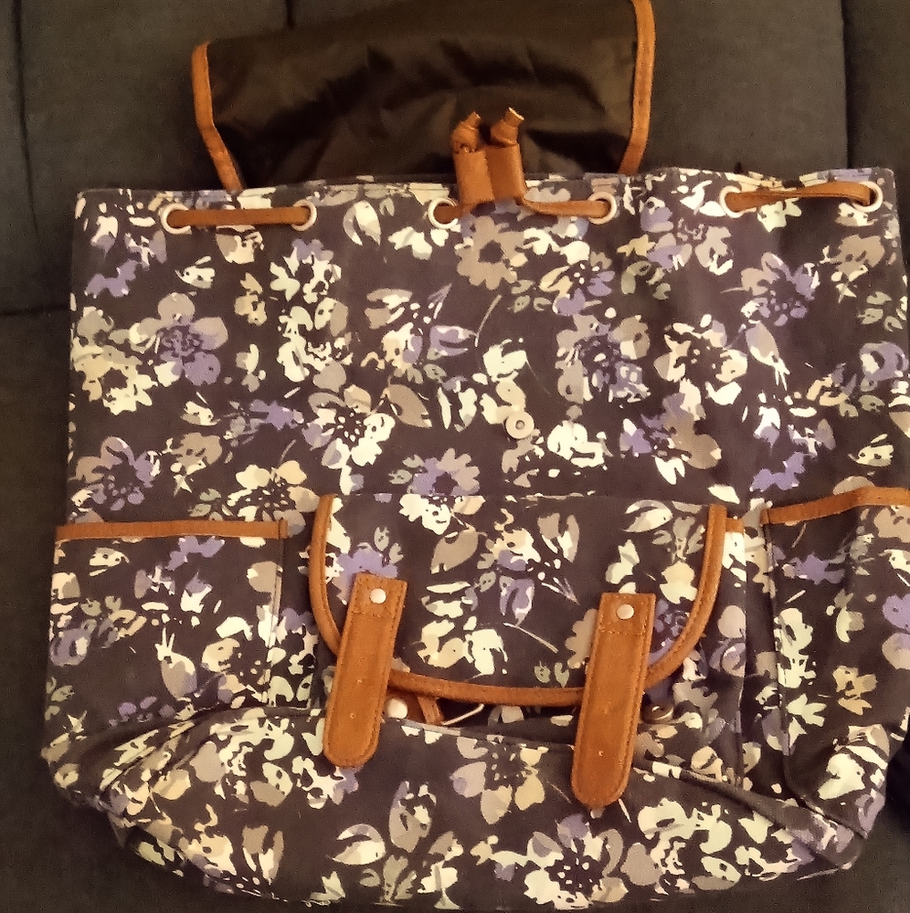Blue Floral Backpack - Picture 5 of 8